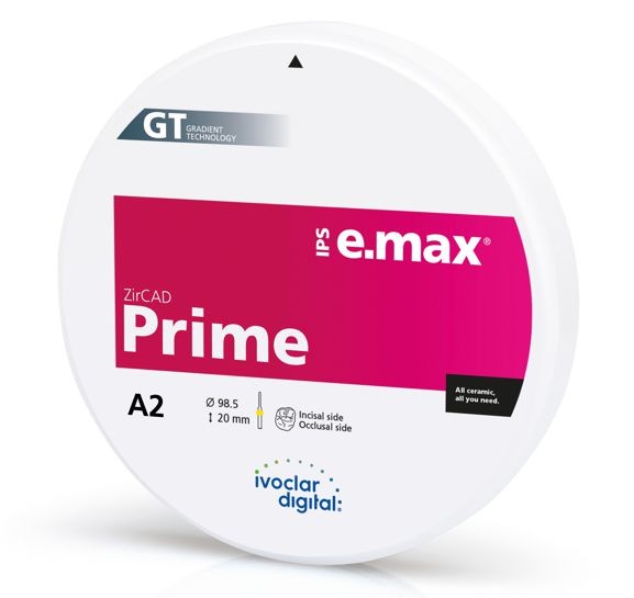 IPS e.max ZirCAD Prime циркониев диск  98.5 x 20mm