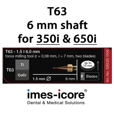 CoCr / Titan 1.5mm Torus milling tool T63