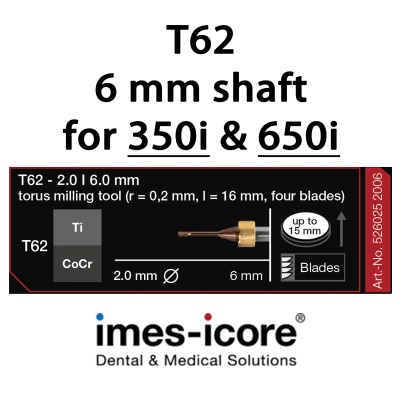 CoCr / Titan 2mm Torus milling tool T62