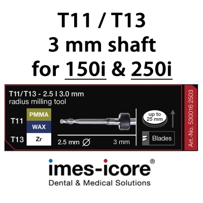 Zirconium / PMMA / WAX 2.5mm milling tool T11 / T13